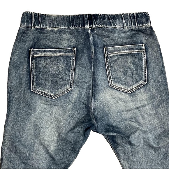 Venti6 Denim Jeggings Jeans Pull-on Elastic Waist Sequins Women’s Size Small - Picture 4 of 13